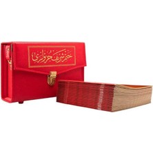 Kitap Aktüel Kuran-I Kerim Rahle Boy (2 Renkli, Çantalı, Kırmızı)