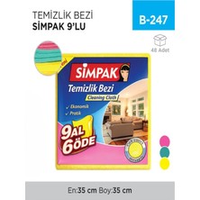 İnci Çelik Aksesuar 5 Adet Temizlik Bezi Simpak 9lu (2589)