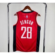 Houston Rockets Sengun 28 Basketball Jersey Kırmızı