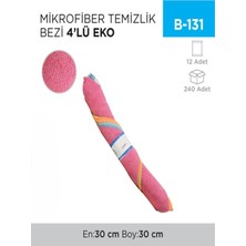 İnci Çelik Aksesuar 10 Adet Mikrofiber Temizlik Bezi 4lü Eko