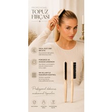Invictus Design Profesyonel Ahşap Wax Topuz Fırçası Saç Tarak