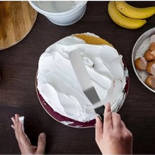 Zenviaa Paslanmaz Çelik L Tipi Pastacı Spatulası – Krema Düzeltme ve Pasta Şekillendirme Bı�
