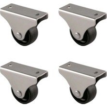 Zenviaa Furç Sabit Teker - 32MM - Siyah HKS228 - 4 Adet ZNV2412