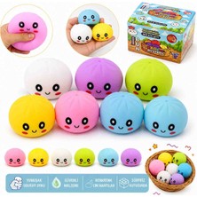 Çin Mantısı Tasarımlı Sevimli Squishy Yumuşak Stres Oyuncağı 1 Adet 8 cm (Karton Kutulu)