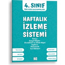 His 4. Sınıf Tüm Dersler Haftalık Izleme Sistemi 18 Fasikül 855 Soru Türkçe Matematik Fen Sosyal Ingilizce