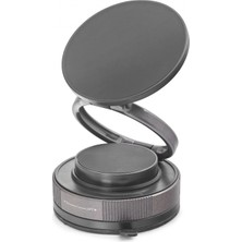 Zenviaa Magsafe Uyumlu Manyetik Vantuzlu 360° Döner Araç Içi Telefon Tutucu Metal - Siyah HDX802