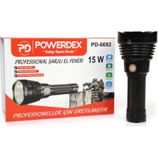 Zenviaa 15 Watt 1000 Lümen Profesyonel Şarjlı El Feneri PD-6692 ZNV2412