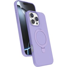 Kmrsfres Newface  Iphone 16 Pro Regal Magsafe Standlı Kapak - Lila
