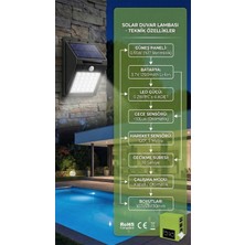 Zenviaa 20 Ledli Hareket Sensörlü Dış Mekan Solar Lamba ZNV2412