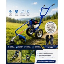 Optivex 2 Hp Tekerlekli Ot Kesme Biçme Çapa Makinesi