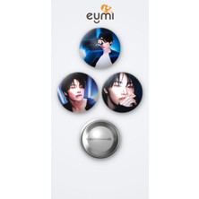 Eymi Design Stray Kids Karma Albüm Karma Versiyonu In 3'lü Metal Rozet Seti 58MM Iğneli Buton Çanta Yaka Rozeti