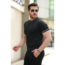 Sidelya Concept Erkek Bisiklet Yaka Ribanalı Kısa Kollu Tshirt