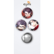 Eymi Design Nte Neverness To Everness Oyunu Adler Oyun Rozet 3'lü Metal Rozet Seti 58MM Iğneli Buton Çanta Yaka Rozeti