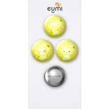 Eymi Design Aespa Kpop Grubu Lemonade Albüm 3'lü Metal Rozet Seti 58MM Iğneli Buton Çanta Yaka Rozeti