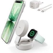 Omrs Store Ultracharge Pro 1 Arada Qi 2 Şarj Istasyonu 25W, Kum