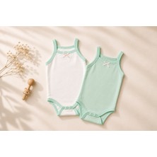 2'li Mint Yeşili Body %100 Organik Pamuk