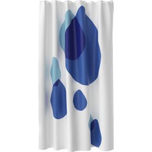 Ikea Bergvattnet Beyazmavi 180X200 cm Duş Perdesi