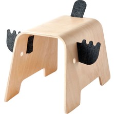Ikea Grejsımojs Huşsiyah 29X44 cm Çocuk Taburesi
