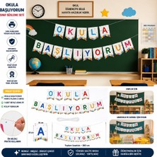 Bkmc Okula Başlıyorum Sınıf Süsleme Seti – Okula Hoş Geldin Bannerı | Ilkokul & Anaokulu Sınıf Dekorasyonu
