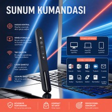 Rey Point 2.4ghz Kablosuz Sunum Kumandası USB Alıcılı