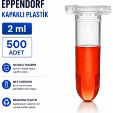 Labolist Eppendorf Kapaklı Plastik  2 ml - 500 Adet