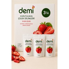 3'lü Dondurularak Kurutulmuş Çilek Dilimleri (3*15G)