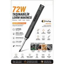 Maypal ProTap Lite 72W Taşınabilir Lehim Makinesi 300-400°C PID Isı Kontrollü Type-C Giriş 6 Saniyede Isınma