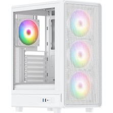 Powerboost PB-A5065W Atx 4x Argb Fan 80+ Bronze Beyaz 650W Gamıng Kasa