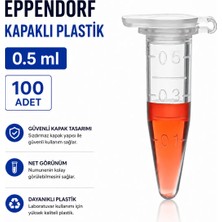 Labolist Eppendorf Kapaklı Plastik  0.5 ml - 100 Adet