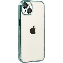 Kmrsfres Newface  Iphone 15 Razer Lensli Silikon - Yeşil