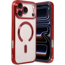 Kmrsfres Newface  Iphone 17 Pro Max Kross Magneticsafe Kapak - Kırmızı
