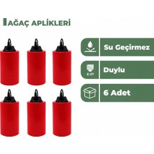 Zeyrise 6'lı Kırmızı Ağaç Feneri Seti