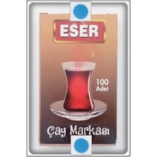 TAN EXPRESS Çay Markası Yuvarlak Mavi 100 Adet