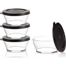 Tupperware Royal Kap 4'lü Set 290 ml Kahvaltılık Saklama Kabı