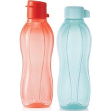 Tupperware Eko Şişe 500 ml 2'li Vidalı-Kolay Kapak Matara Suluk Hsgl