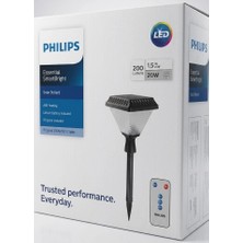 Philips Essential Smartbright Solar Saplamalı 20W 4000K Günışığı Uzaktan Kumandalı Dış Mekan Bahçe Armatürü