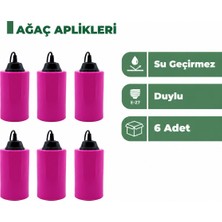 Zeyrise 6'lı Pembe Ağaç Feneri Seti