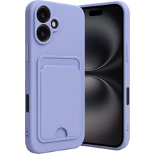 Kmrsfres Newface Iphone 16 Kılıf Kelvin Kartvizitli Silikon - Lila