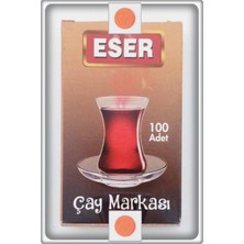 TAN EXPRESS Çay Markası Yuvarlak Turuncu 100 Adet
