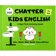 Chatter Kids English 4 Yaş Okul Öncesi Ingilizce Etkinlik Kitabı 1 ve 2 Set