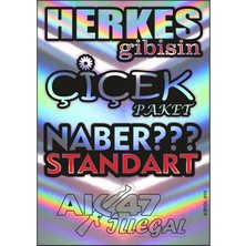 Moto Prime A5 Hologram Sticker 080 Tek Paket Çoklu Sticker