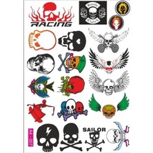 Moto Prime A4 Sticker 007 Tek Paket Çoklu Sticker