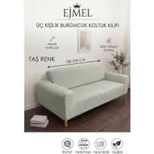 Ejmel 3 Kişilik Jakar Ağaçkabuğu Desen  Koltuk Kılıfı Koltuk Örtüsü Çekyat Kılıfı Kanepe Kılıfı Esnek, Leke Tutmaz,yıkanabilir