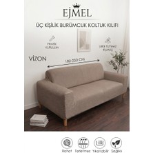 Ejmel 3 Kişilik Jakar Ağaçkabuğu Desen  Koltuk Kılıfı Koltuk Örtüsü Çekyat Kılıfı Kanepe Kılıfı Esnek, Leke Tutmaz,yıkanabilir