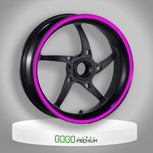 Moto Prime Florasan Pembe 7cm x 7 M Lüks 1 Set Jant Şeridi
