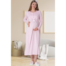 raia  5415 Pembe Hamile Lohusa Gecelik