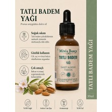 Minia Bahçe Tatlı Badem Yağı – 30 ml | Soğuk Sıkım Sabit Yağ