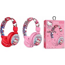 Azurtech Hello Kitty AH-601D Çocuk Bluetooth Kulaklık Kablosuz Kulak Üstü Kulaklık