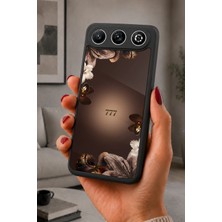 BG AKSESUAR General Mobile Gm 26 Uyumlu Orkide Desenli Kamera Korumalı Darbelere Dayanıklı Kılıf
