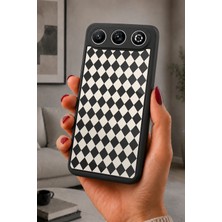 BG AKSESUAR General Mobile Gm 26 Uyumlu Argyle Desenli Kamera Korumalı Darbelere Dayanıklı Kılıf